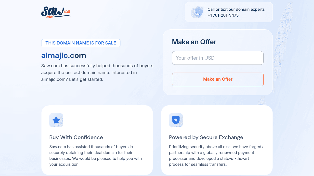 AI Majic interface screenshot showing main features and user interface