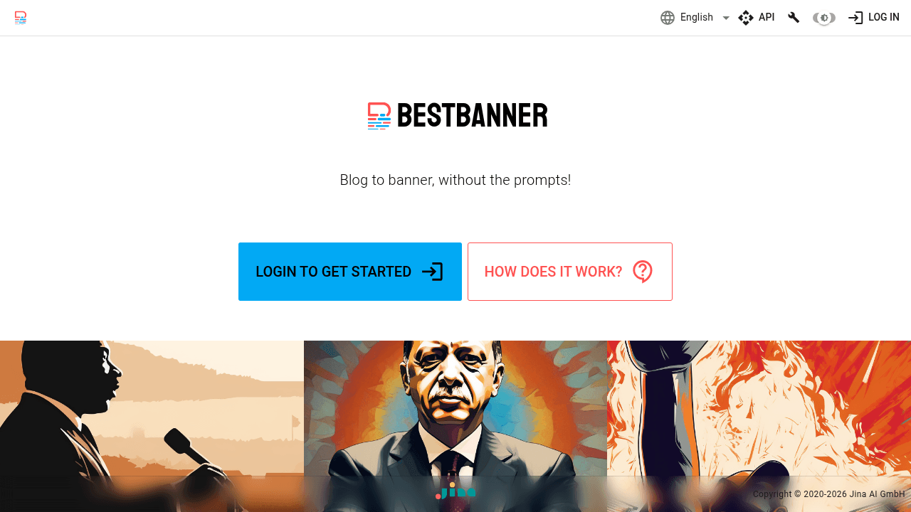 BestBanner interface screenshot showing main features and user interface