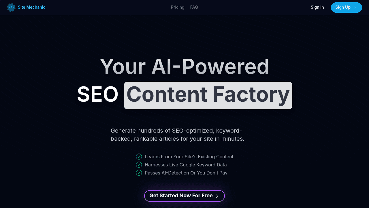 Convert rocket ai interface screenshot showing main features and user interface