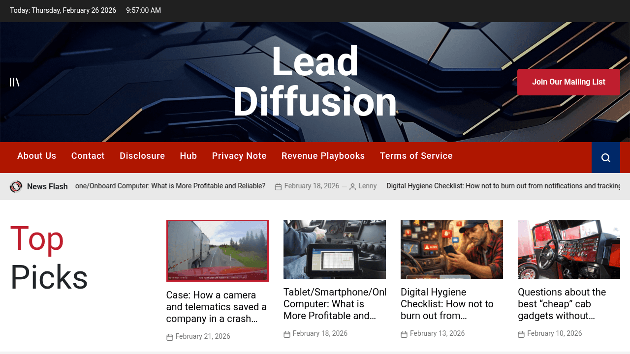 Lead diffusion ai interface screenshot showing main features and user interface