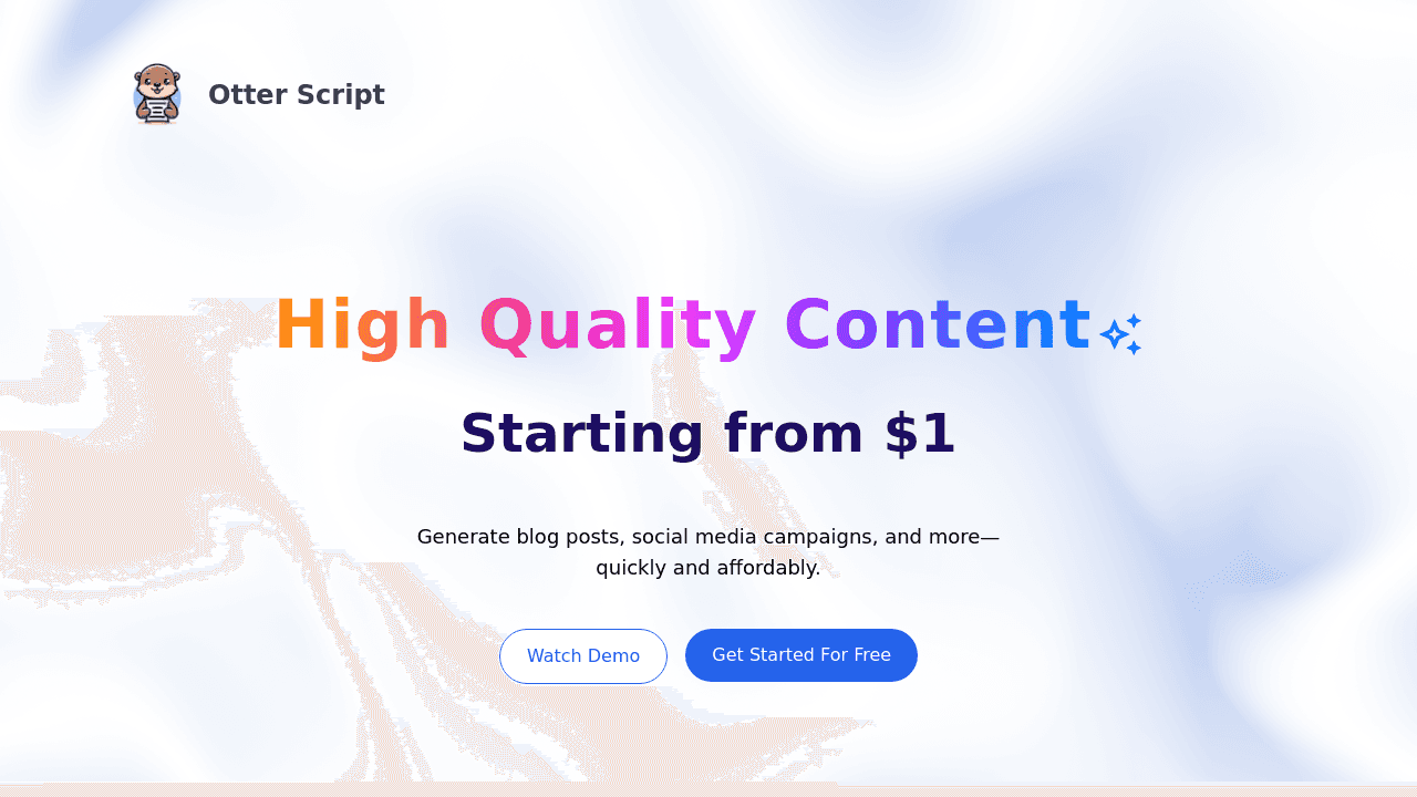 Otter Script interface screenshot showing main features and user interface