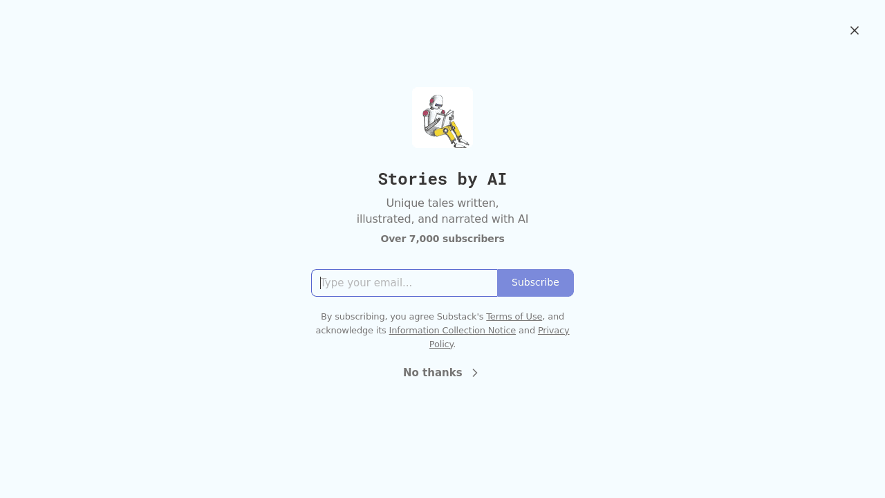 StoriesbyAI interface screenshot showing main features and user interface
