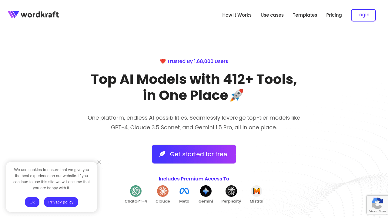Wordkraft interface screenshot showing main features and user interface