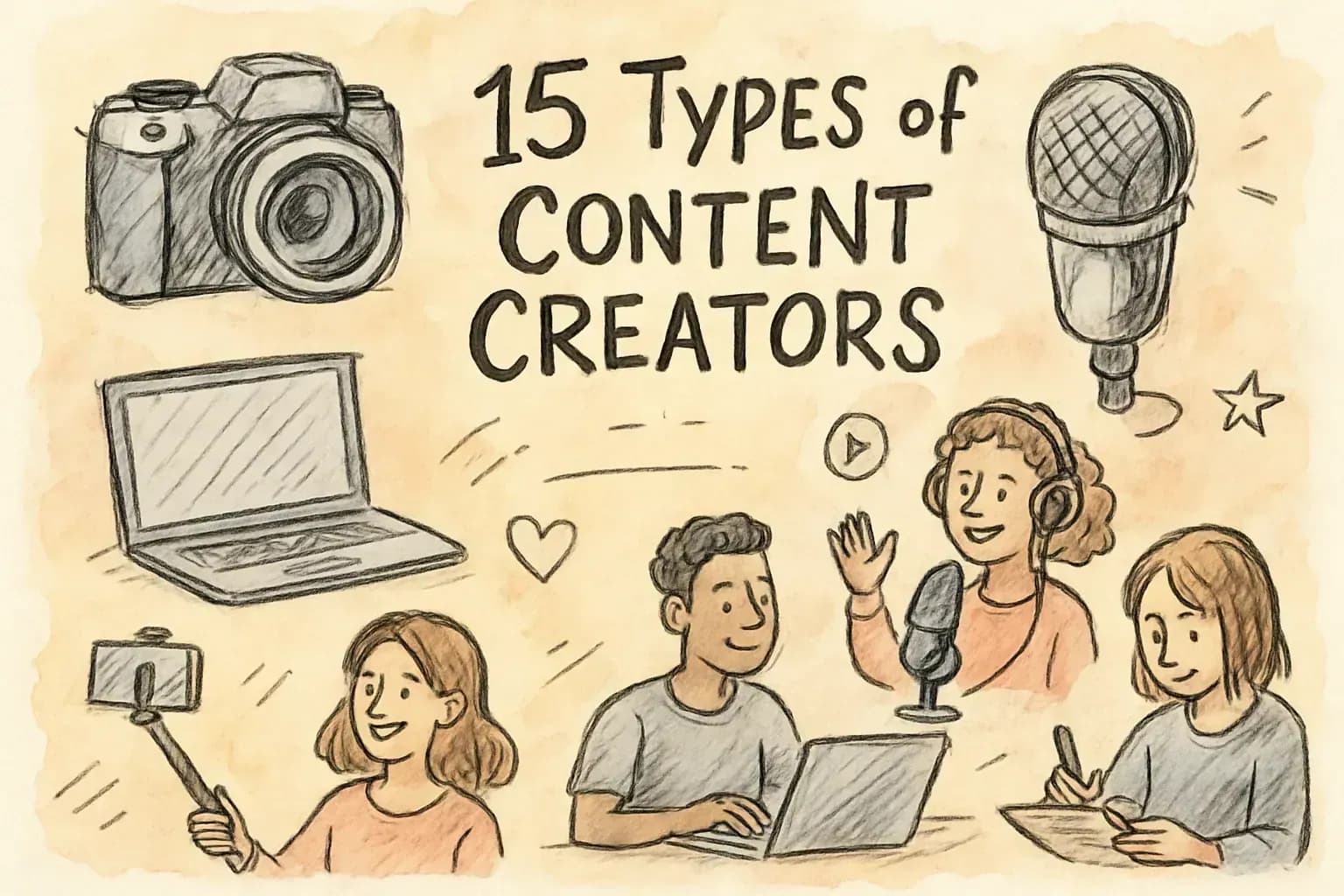 15 Different Types of Content Creators: Which Path Is Right for You?