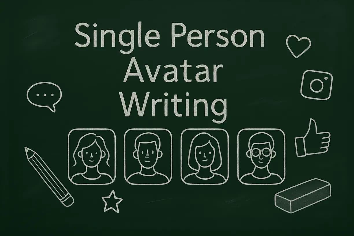 Single Person Avatar Writing: Transform Your Social Media Content Strategy