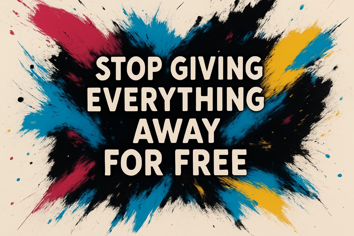 How to Redefine Value: Why Influencers Should Stop Giving Everything Away for Free