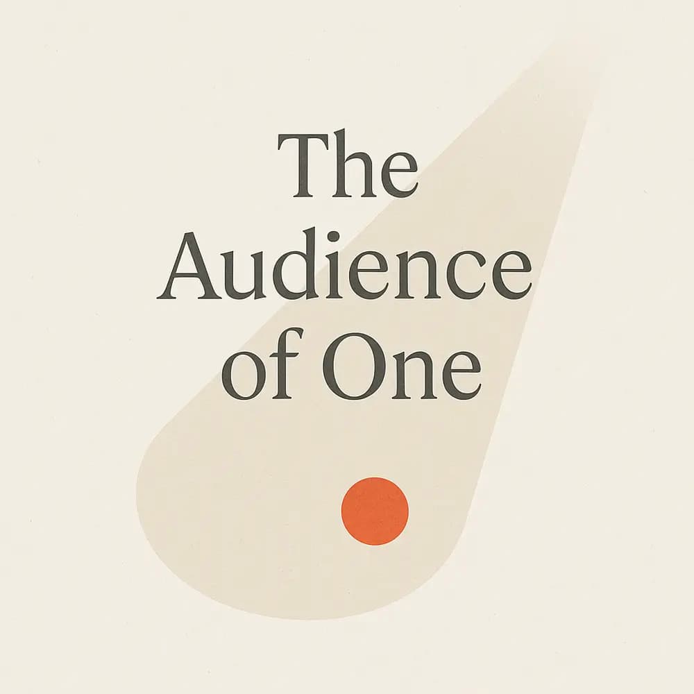 The Audience of One: How Content Creators Build an Authentic Following by Ignoring Mass Appeal