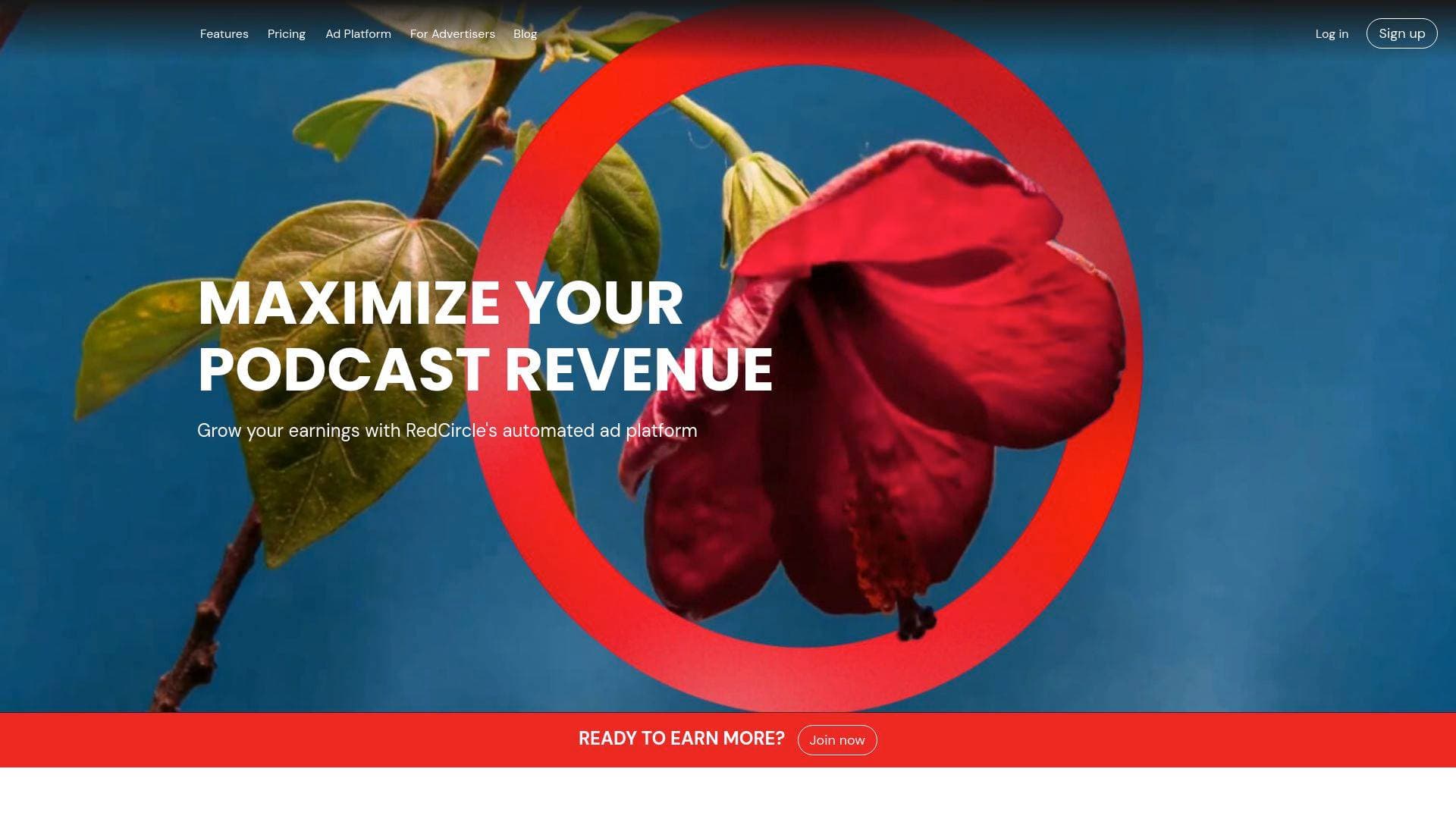 RedCircle interface screenshot showing main features and user interface