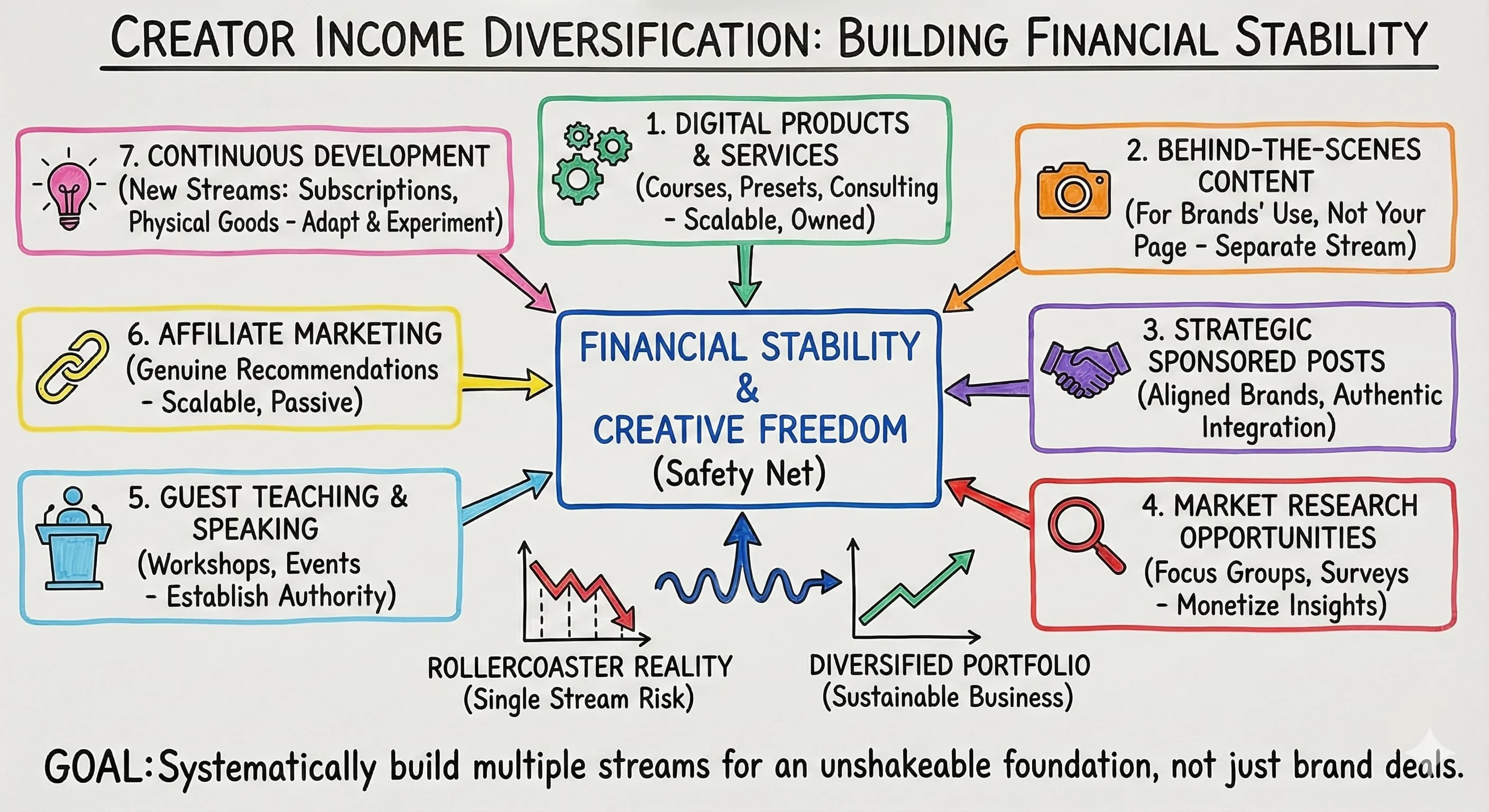 7 Revenue Streams Every Content Creator Needs to Build Financial Stability - Blog post thumbnail