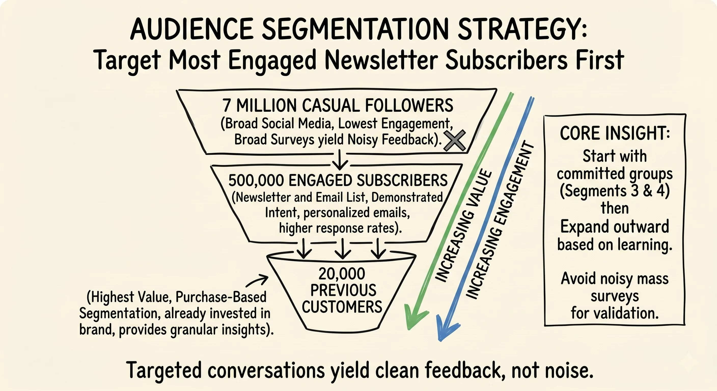 Audience Segmentation for Content Creators: Target Your Most Engaged Newsletter Subscribers First - Featured blog post image