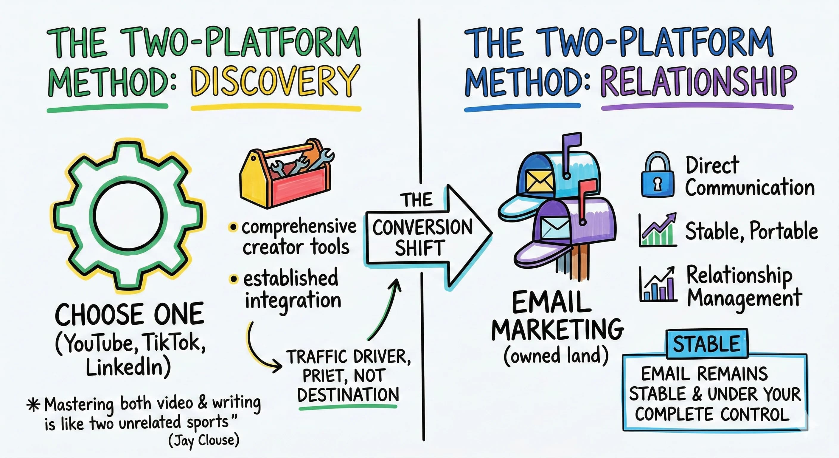 Owned Audience Strategy: Converting Discovery Platforms to Relationship Platforms - overview
