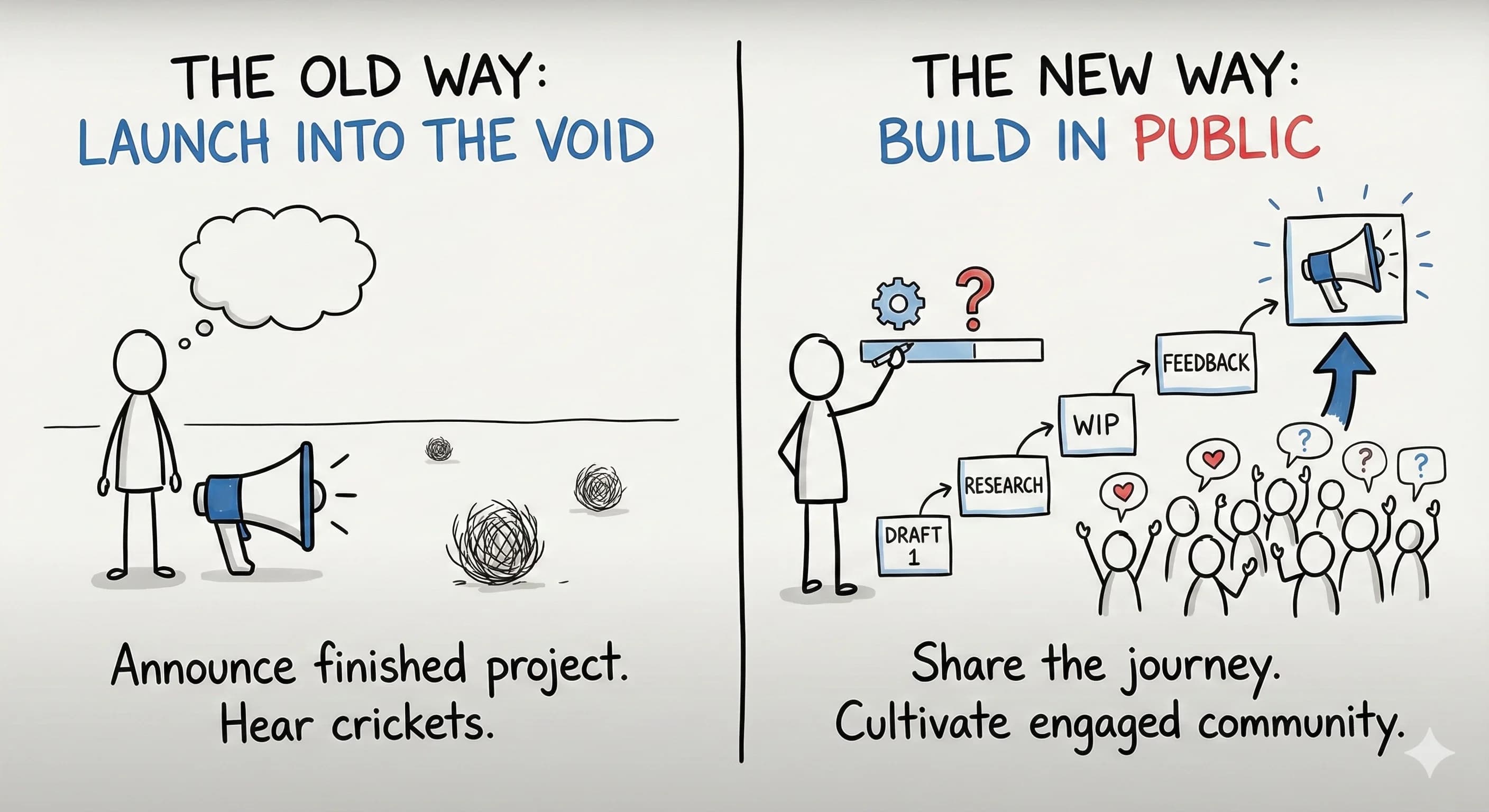 Build In Public: How Content Creators Build Engaged Social Media Audiences - Blog post thumbnail