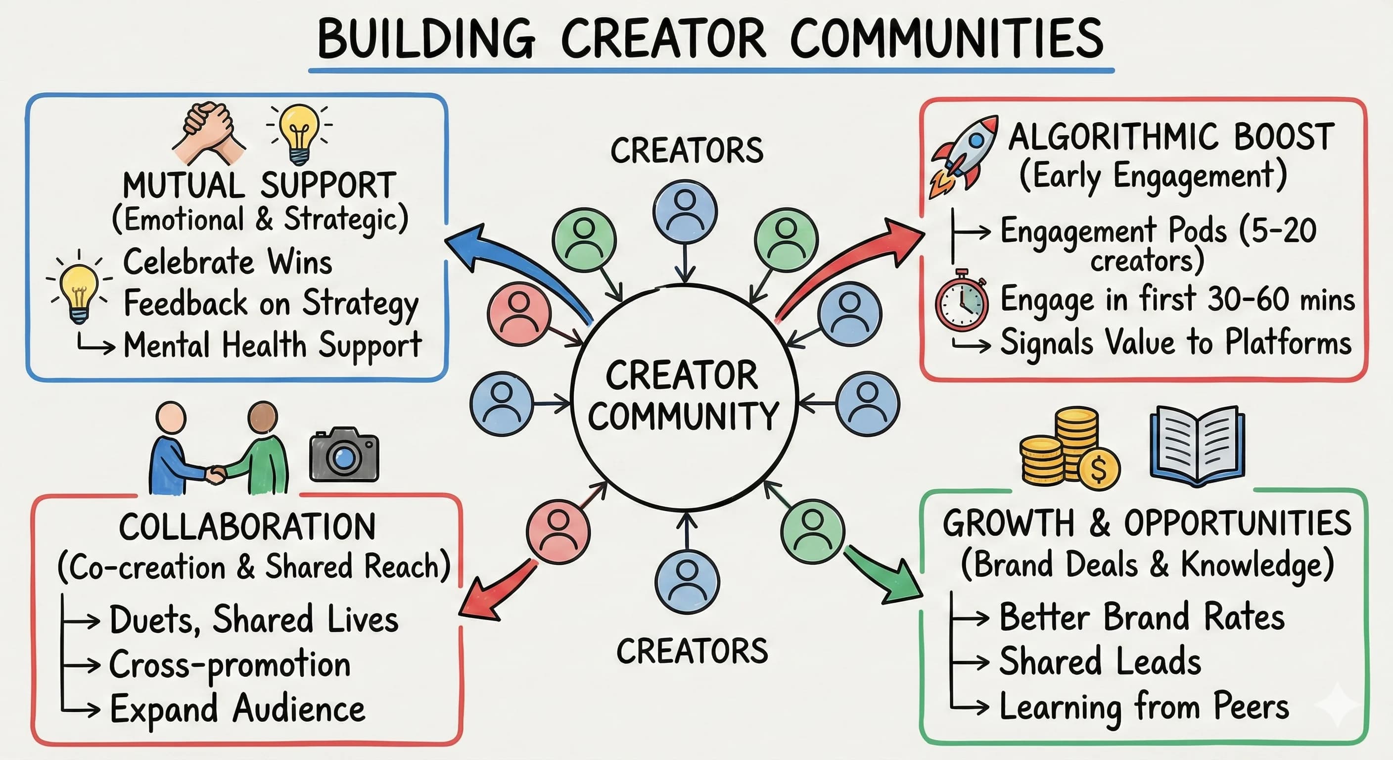 Building Creator Communities: How Content Creators Support Each Other on Instagram, TikTok & Facebook - Blog post thumbnail