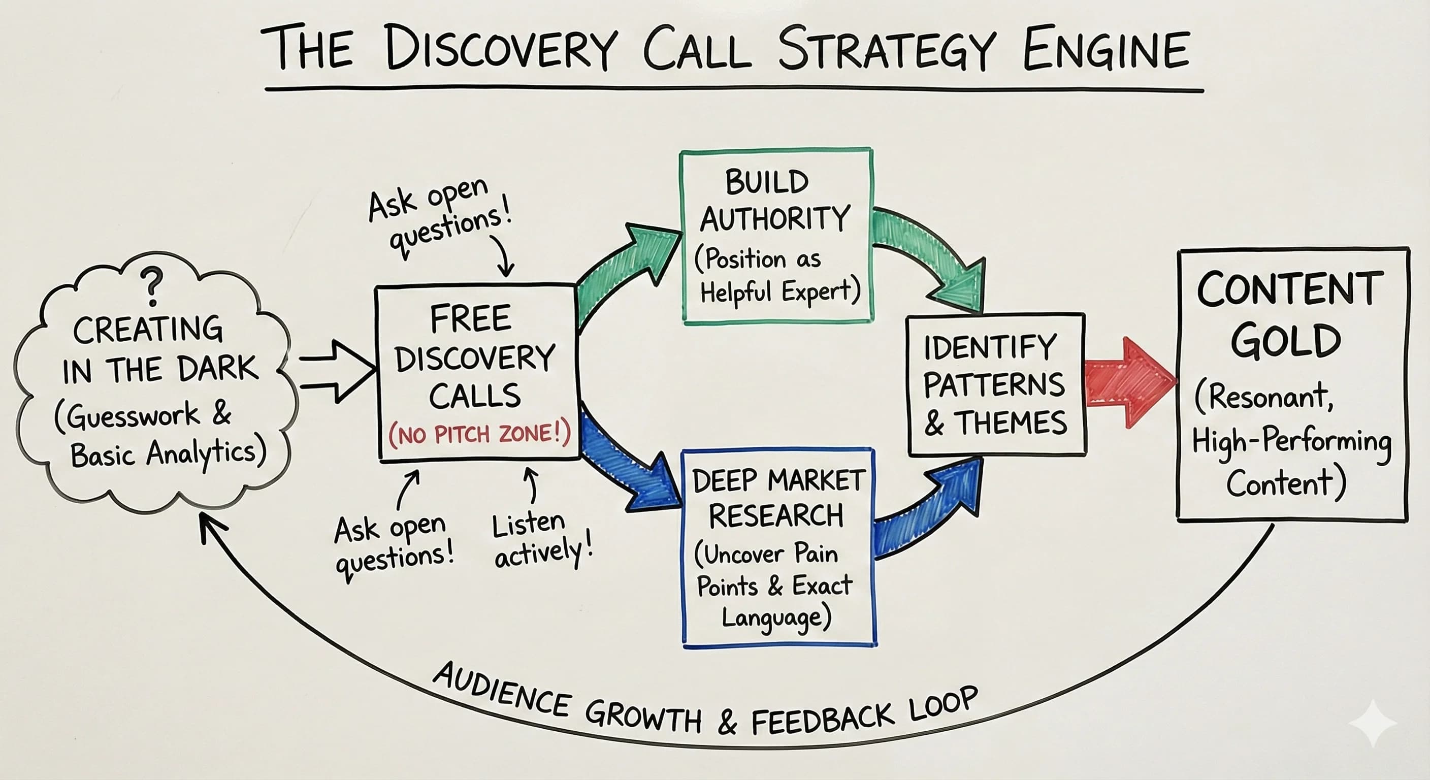 Discovery Call Strategy: Turn Free Consultations Into Content Gold and Audience Growth - Blog post thumbnail