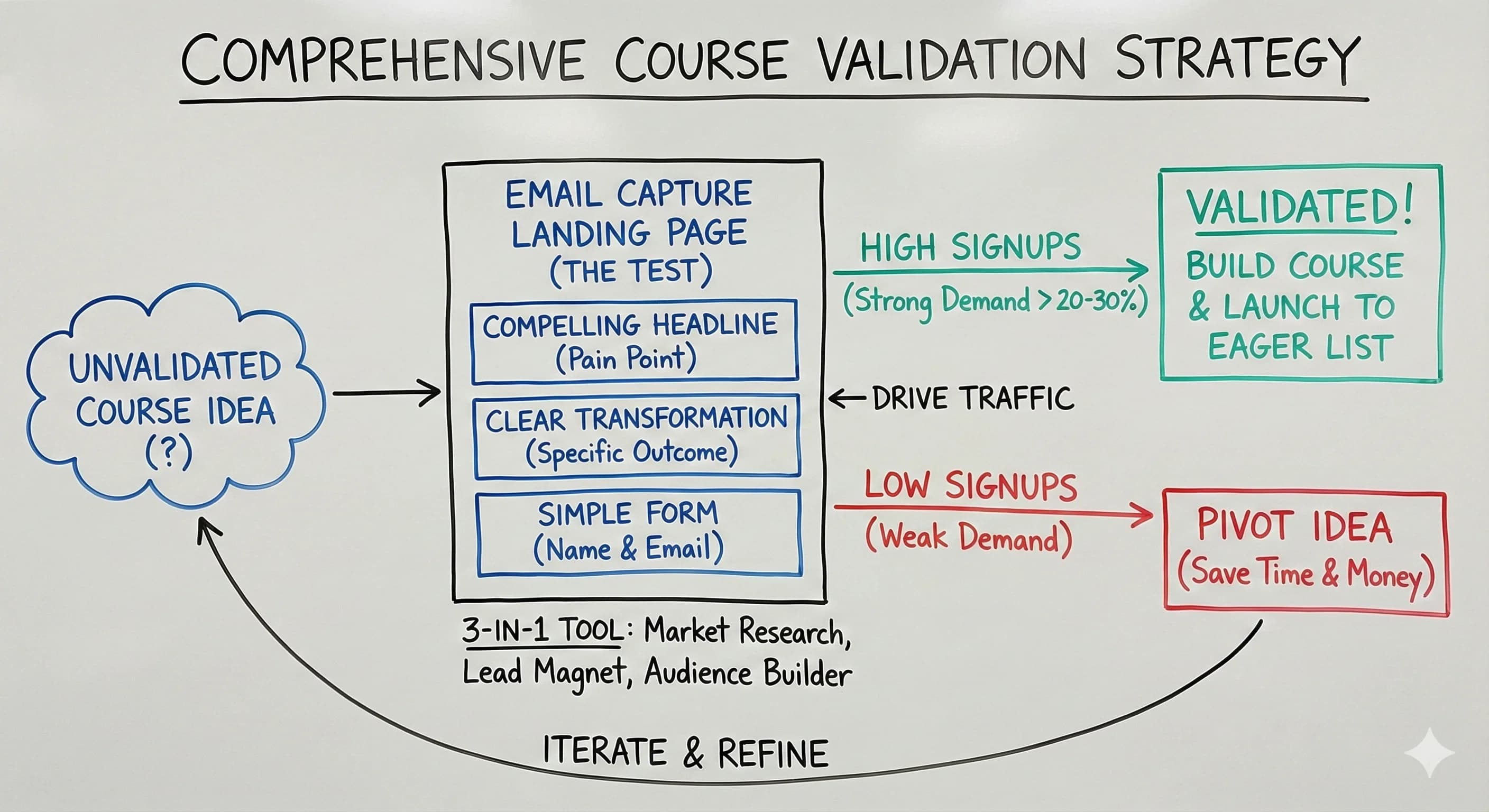 Email Capture Landing Page: Validate Your Online Course Before You Build It - Blog post thumbnail