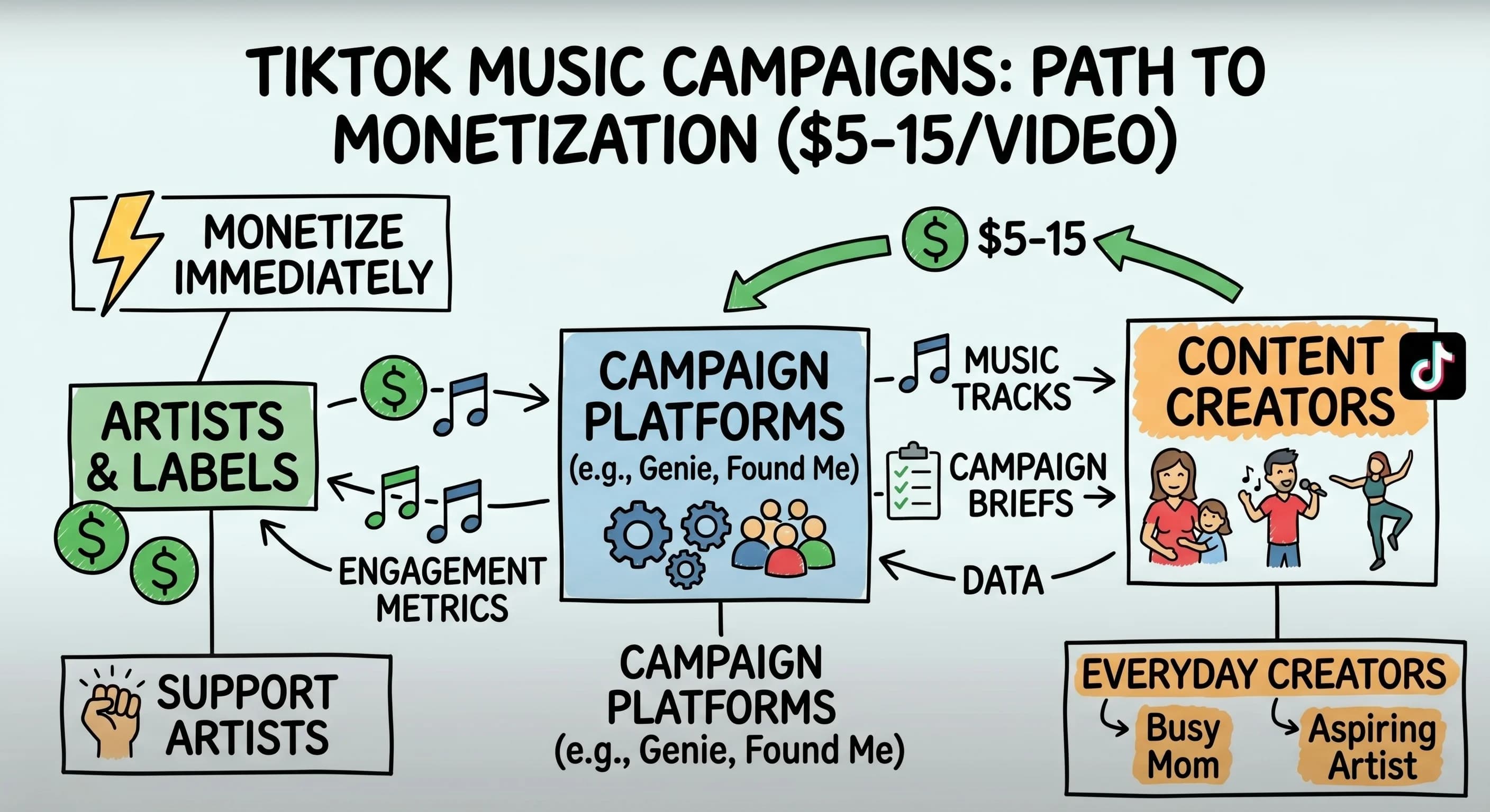 Get Paid $5-15 Per TikTok Video: Music Campaign Strategies for Content Creators - Blog post thumbnail