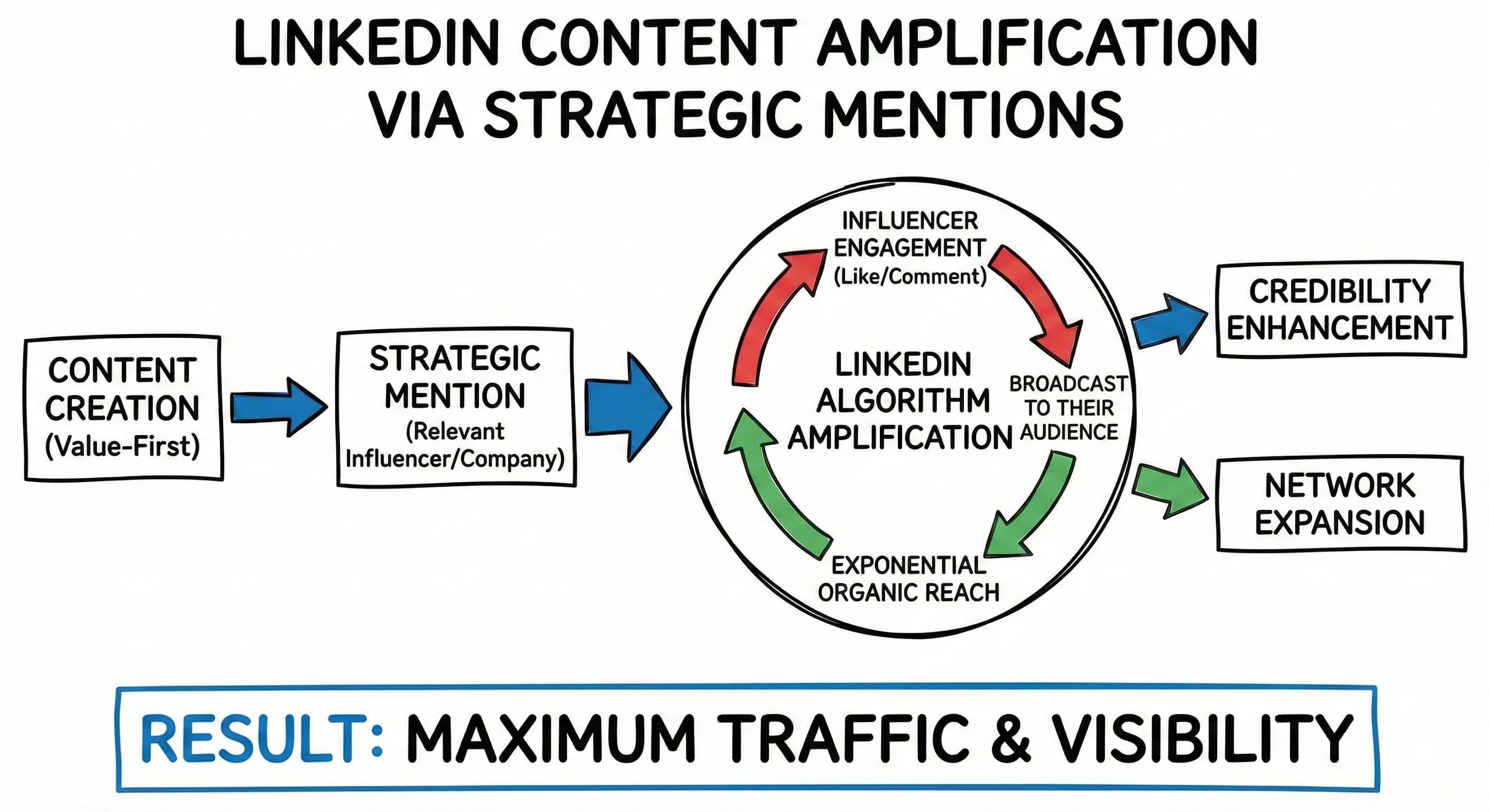 How to Amplify Your Content on LinkedIn Using Strategic Mentions for Maximum Organic Reach - Blog post thumbnail