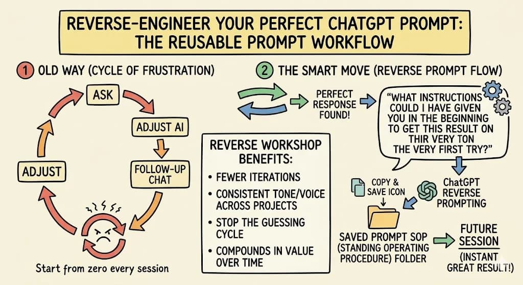 How to Get Better Results from ChatGPT by Reverse-Engineering the Perfect Prompt - Featured blog post image
