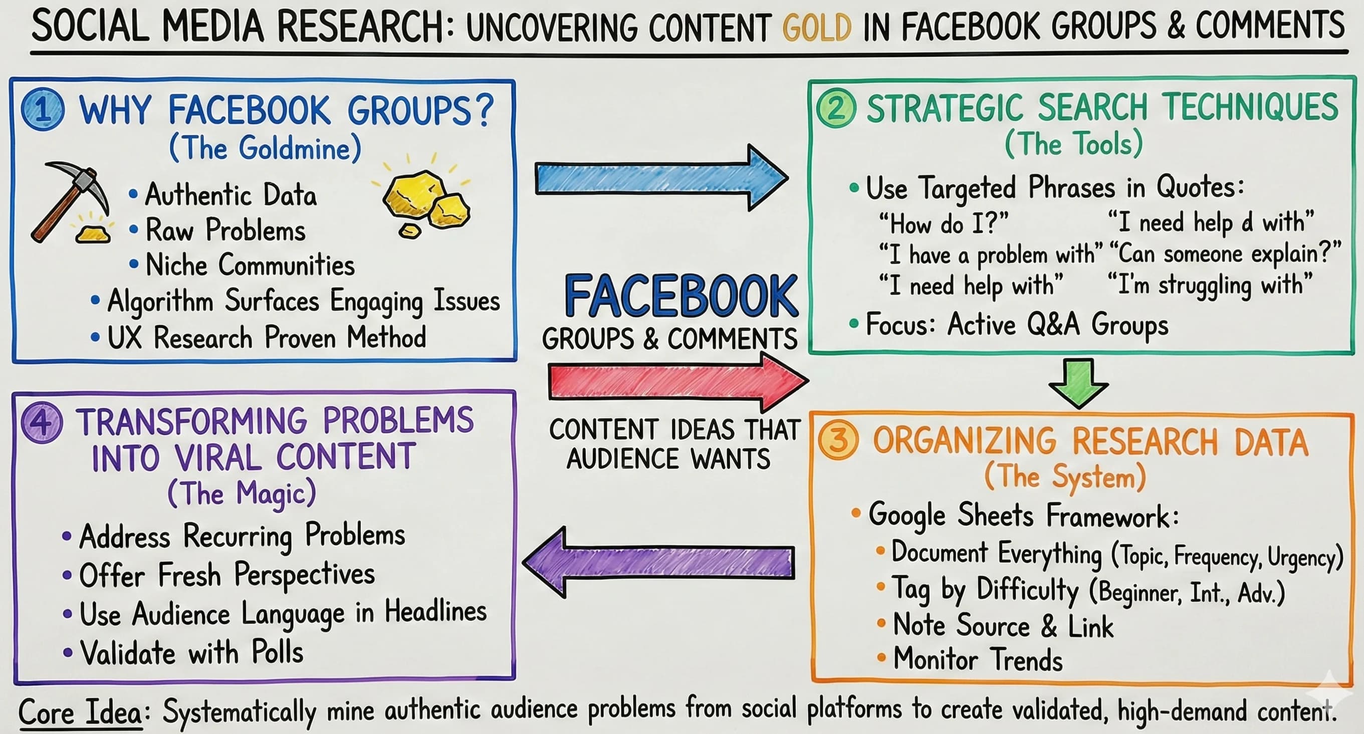 How to Use Social Media Research to Uncover Content Gold Hidden in Facebook Groups - Blog post thumbnail