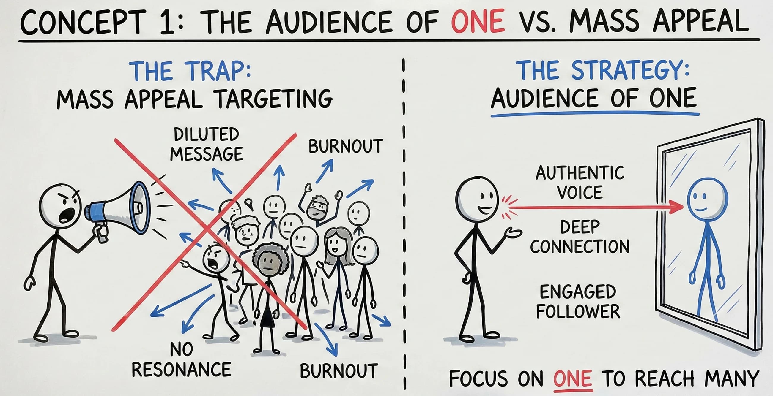 The Audience of One: How Content Creators Build an Authentic Following by Ignoring Mass Appeal - overview