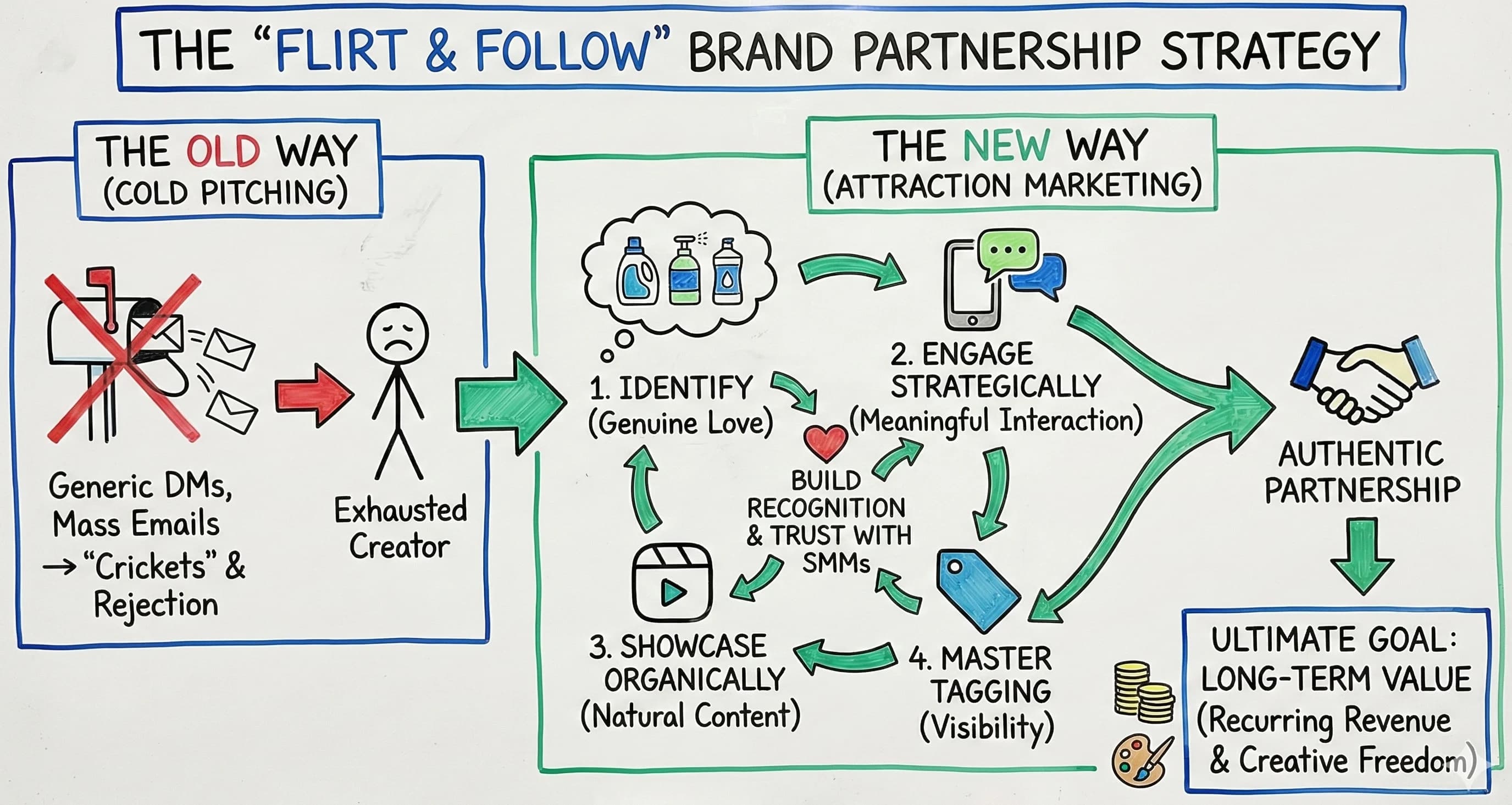 The Flirt and Follow Strategy: How Instagram Influencers Build Authentic Brand Partnerships - Blog post thumbnail