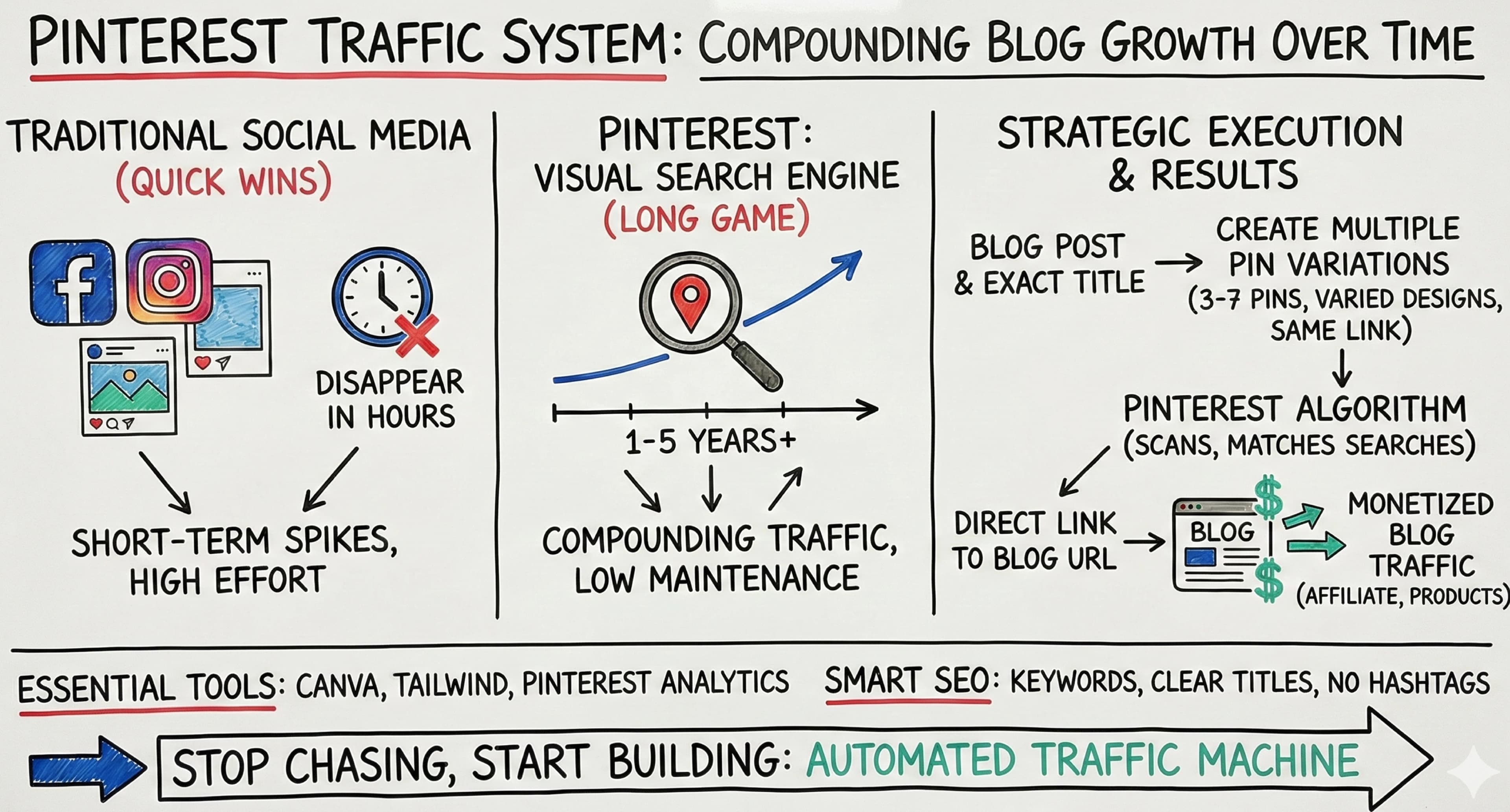 Use Pinterest to Create Blog Traffic That Compounds Over Time - Blog post thumbnail