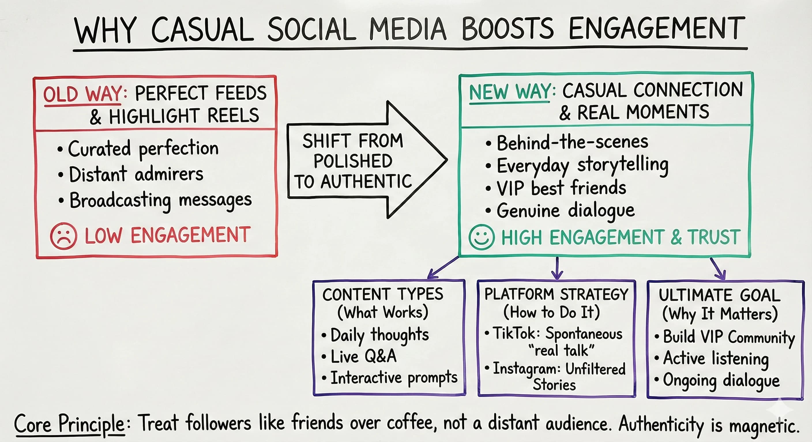 Why Casual Social Media Content Boosts Engagement for Content Creators - Blog post thumbnail