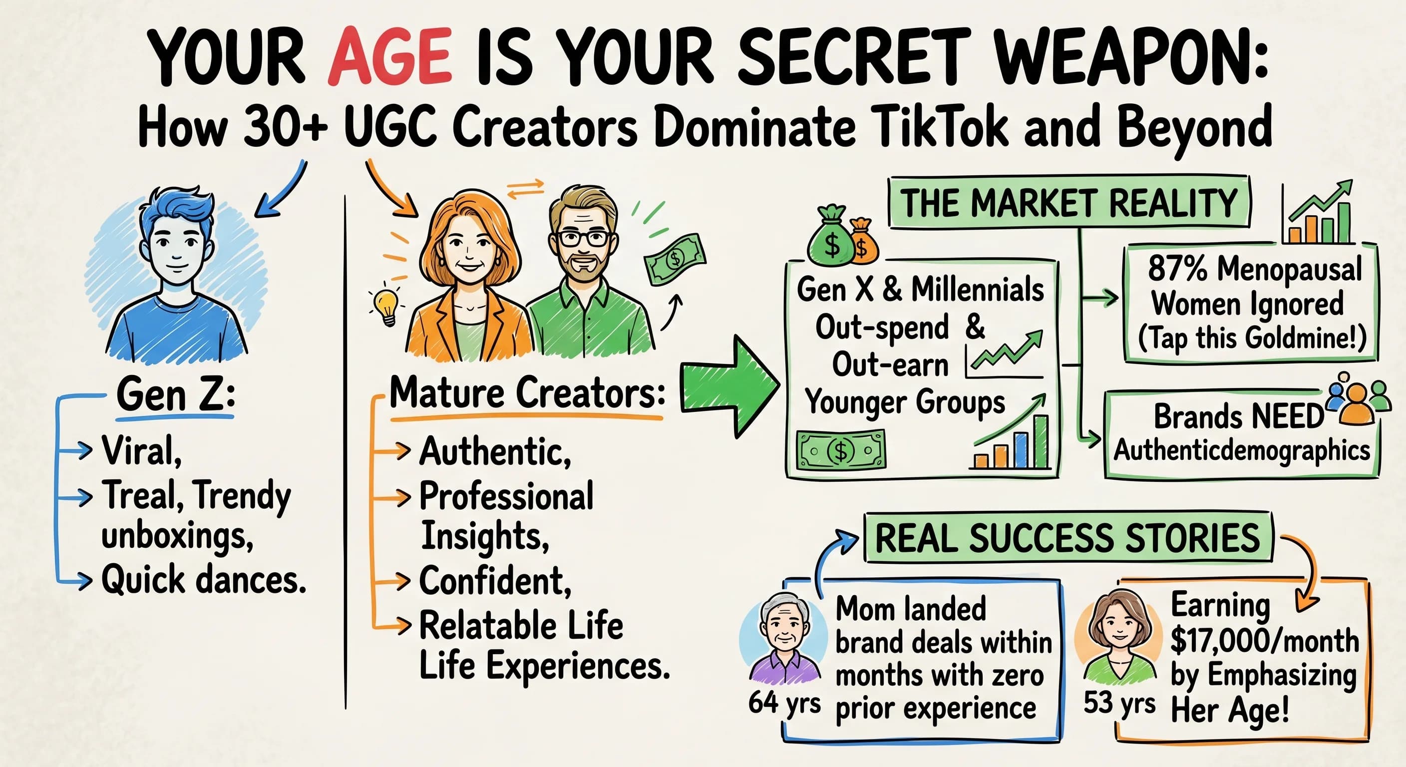 Your Age Is Your Secret Weapon: How 30+ UGC Creators Can Dominate TikTok and Beyond - Featured blog post image