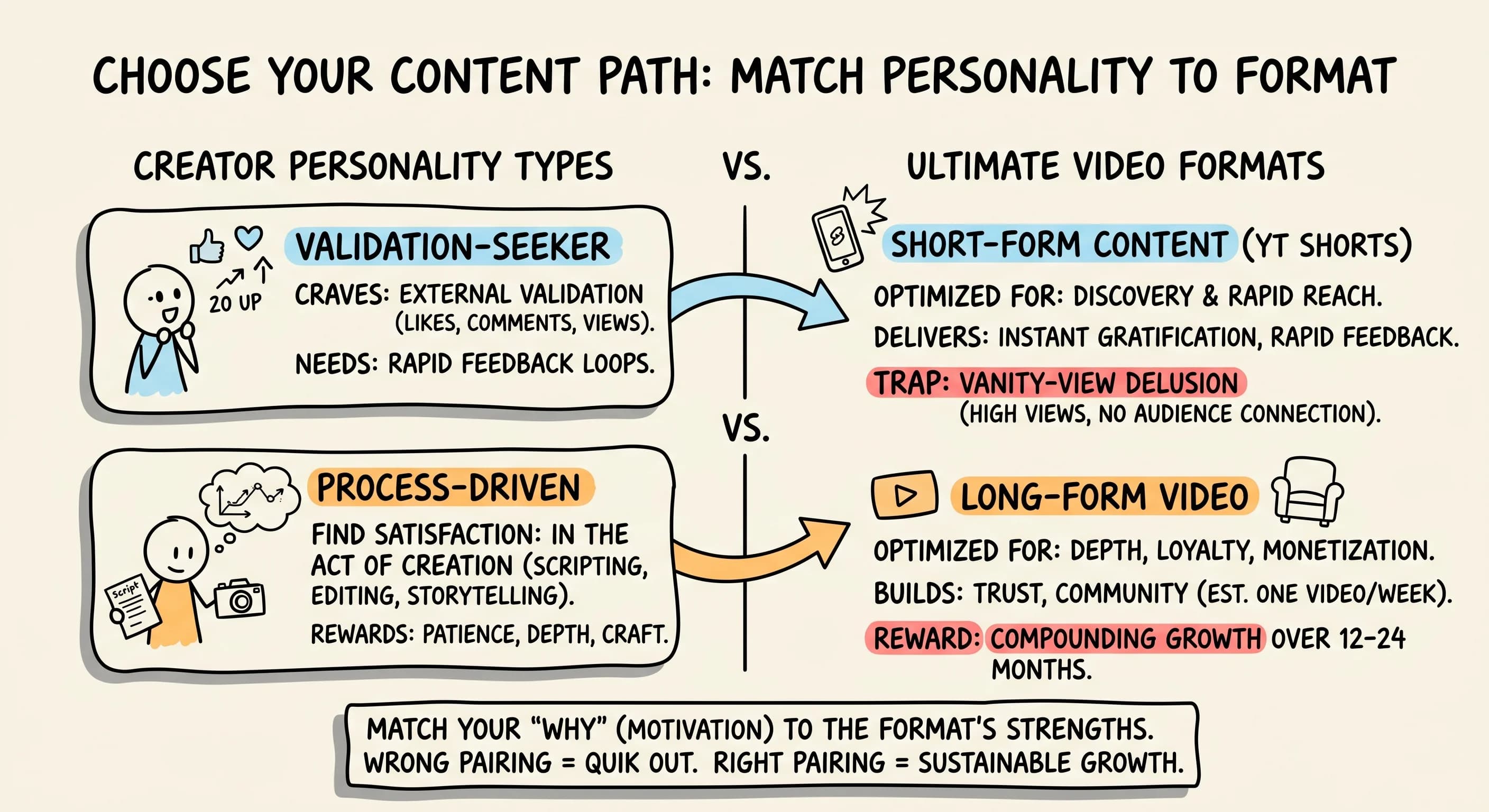 YouTube Shorts vs Long-Form Content: Which Fits Your Creator Personality - Featured blog post image