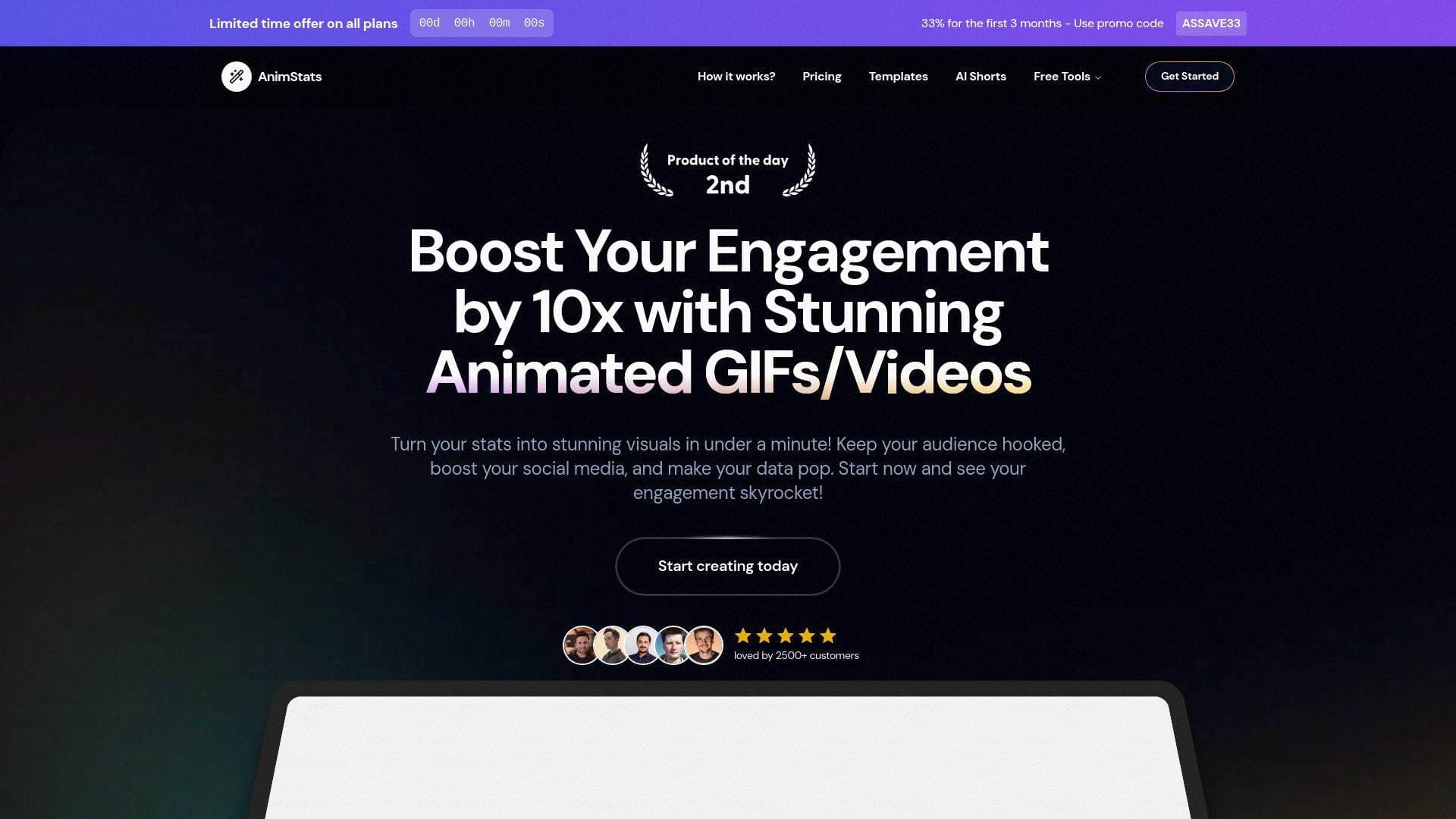 AnimStats interface screenshot showing main features and user interface