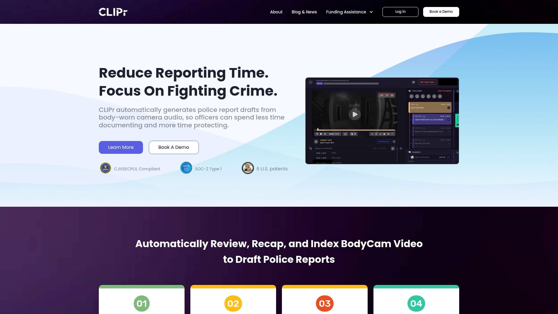 Clipr interface screenshot showing main features and user interface