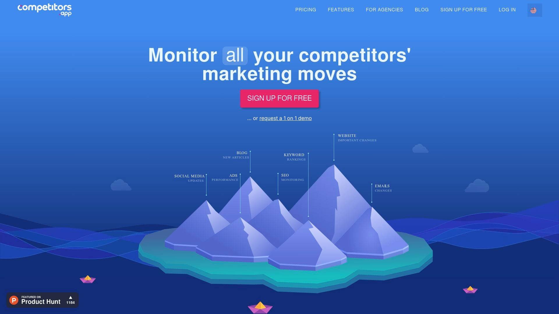 Competitors interface screenshot showing main features and user interface
