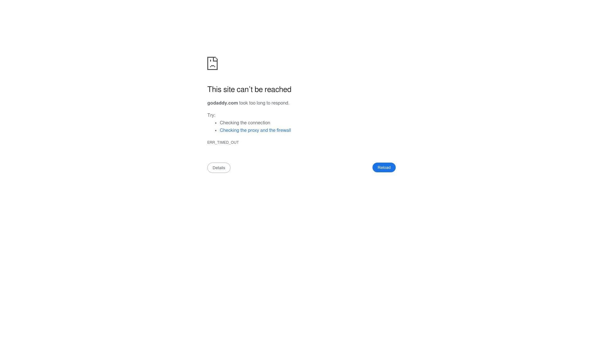 Godaddy interface screenshot showing main features and user interface