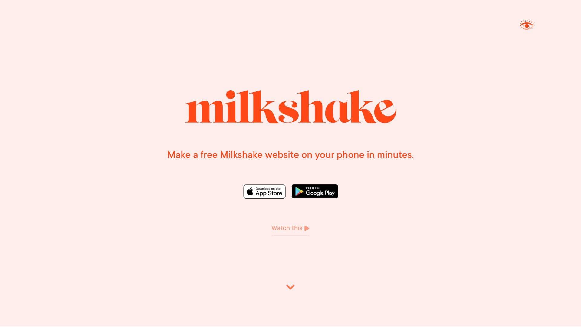 Milkshake interface screenshot showing main features and user interface