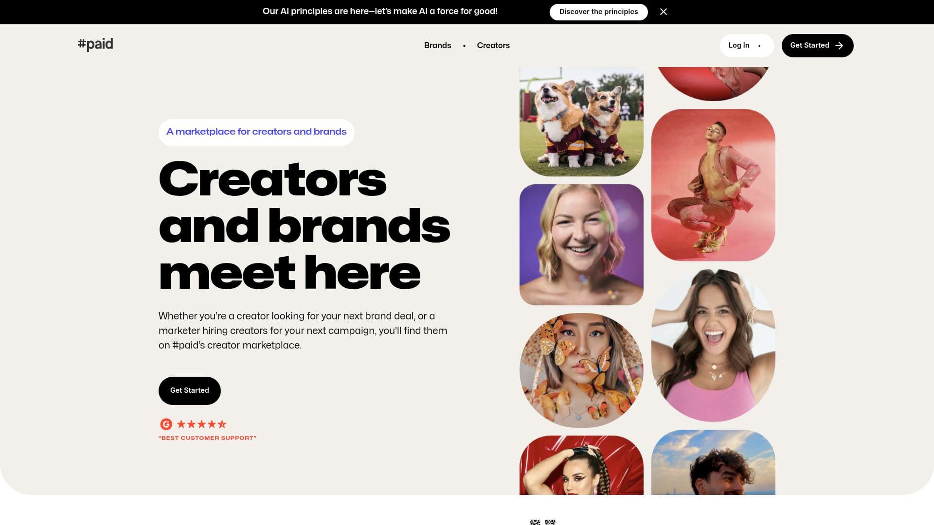 #Paid interface screenshot showing main features and user interface