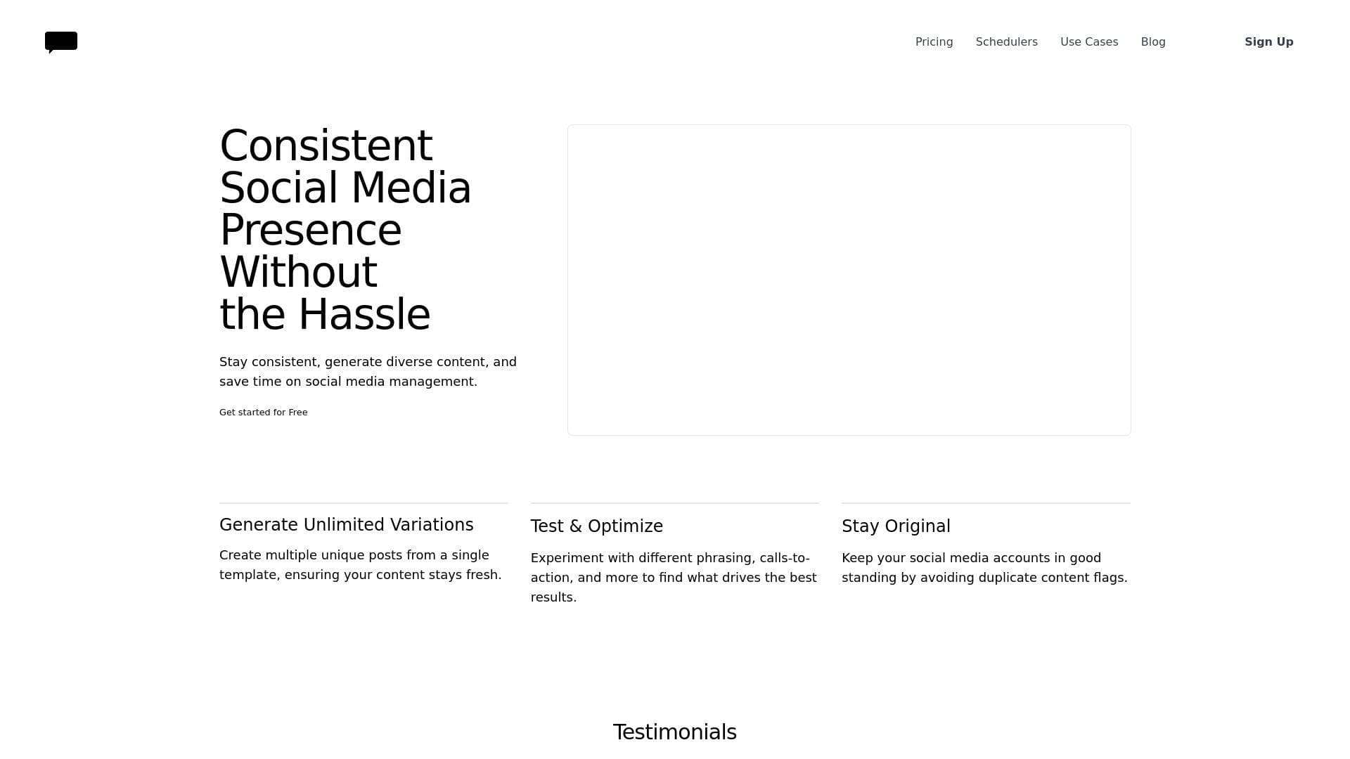 PostMaker interface screenshot showing main features and user interface